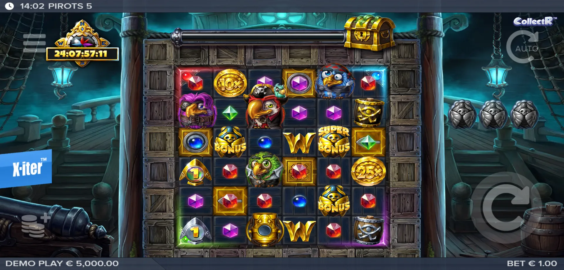 Pirots 5 Cursed Temple slot di ELK Studios — panoramica completa